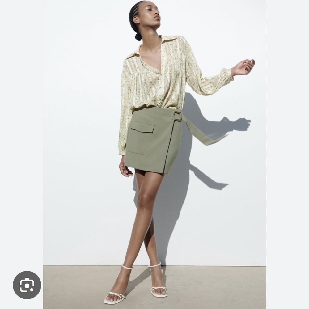 Zara Crossed Mini Skirt